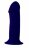 Синий фаллоимитатор-реалистик PREMIUM THICK DILDO 7INCH - 18 см. 