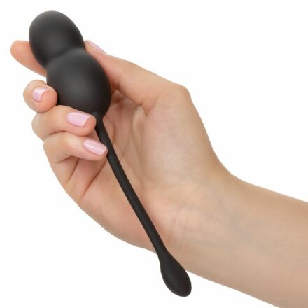 Черные вагинальные виброшарики с браслетом-пультом Wristband Remote Ultra-Soft Kegel System 