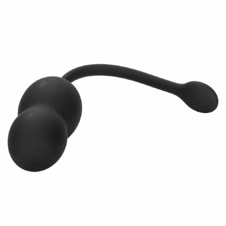 Черные вагинальные виброшарики с браслетом-пультом Wristband Remote Ultra-Soft Kegel System 