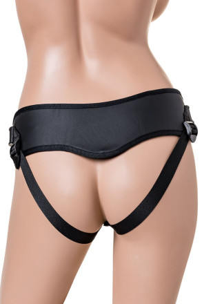 Женский страпон с вагинальной пробкой Woman Strap - 18 см. 