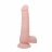Телесный фаллоимитатор с присоской Super Dildo - 18,8 см. 
