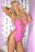 Эффектное боди без бретелей с разрезами JUICEBOX SEAMLESS BODYSUIT 