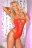 Эффектное боди без бретелей с разрезами JUICEBOX SEAMLESS BODYSUIT 