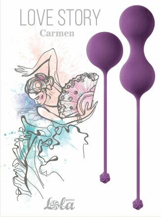 Набор фиолетовых вагинальных шариков Love Story Carmen 
