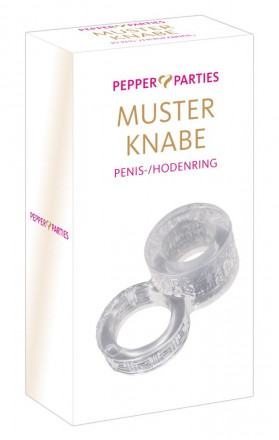 Прозрачное кольцо для пениса и мошонки MusterKnabe 