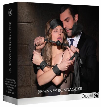 Черный игровой набор Beginners Bondage Kit 
