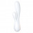 Белый вибратор-кролик Satisfyer Mono Flex с управлением через приложение - 20,4 см. 