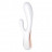 Белый вибратор-кролик Satisfyer Mono Flex с управлением через приложение - 20,4 см. 