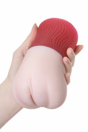 Телесный реалистичный мастурбатор с выпадающей маткой Gokusai Uterus 