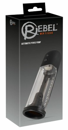 Автоматическая вакуумная помпа для пениса Rebel - 24,5 см. 