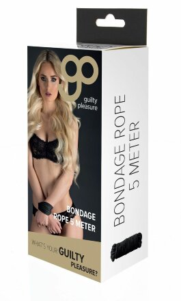 Чёрная хлопковая верёвка Bondage Rope 16 Feet - 5 м. 