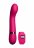 Розовый вибромассажер Kegel G - 20 см. 