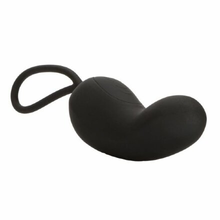 Черное виброяйцо с браслетом-пультом Wristband Remote Curve 