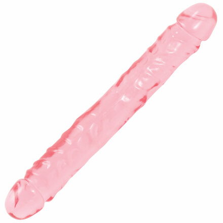Двухсторонний гелевый фаллоимитатор Crystal Jellies 12&quot; Jr. Double Dong - 30,5 см. 