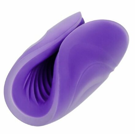 Фиолетовый рельефный мастурбатор Spiral Grip 