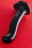 Черный стимулятор для пар P&amp;G-Spot Dildo Size M - 18 см. 