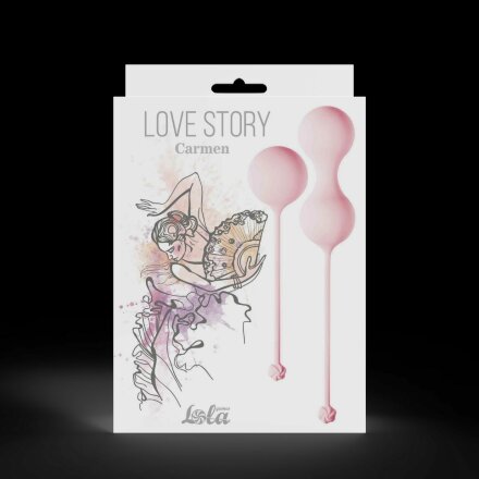 Набор розовых вагинальных шариков Love Story Carmen 
