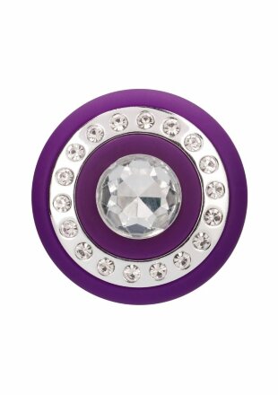 Фиолетовый вибромассажер для точки G Glimmer - 20,5 см. 