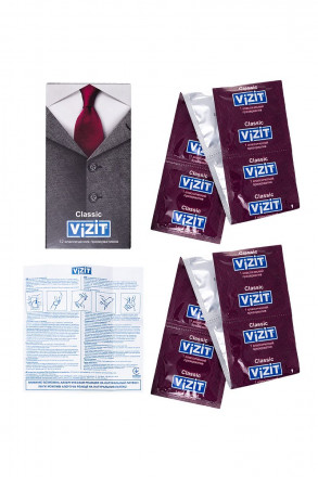 Классические презервативы VIZIT Classic - 12 шт. 
