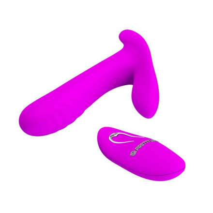 Лиловый мультифункциональный вибратор Remote Control Massager 