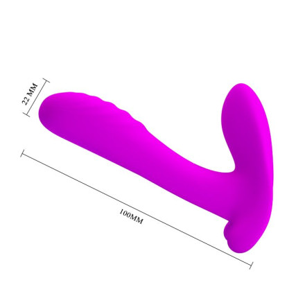 Лиловый мультифункциональный вибратор Remote Control Massager 
