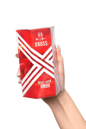 Прозрачный мастурбатор MensMax Xross Beads х Rock Close 