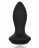 Черная анальная вибропробка с кристаллом Vibrating Petite Crystal Probe - 9,5 см. 