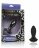 Черная анальная вибропробка с кристаллом Vibrating Petite Crystal Probe - 9,5 см. 