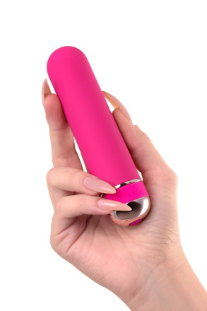 Розовый нереалистичный мини-вибратор Mastick Mini - 13 см. 