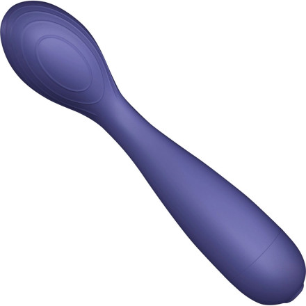 Фиолетовый вибратор для G-точки Peri Berri - 18,5 см. 