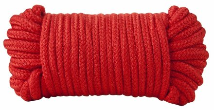 Красная хлопковая верёвка Bondage Rope 33 Feet - 10 м. 