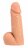 Телесный фаллоимитатор SO REAL REALISTIC 7INCH DONG &amp; BALLS - 18 см. 