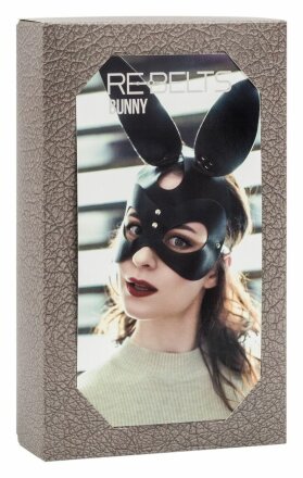 Маска с заячьими ушами Bunny Black 
