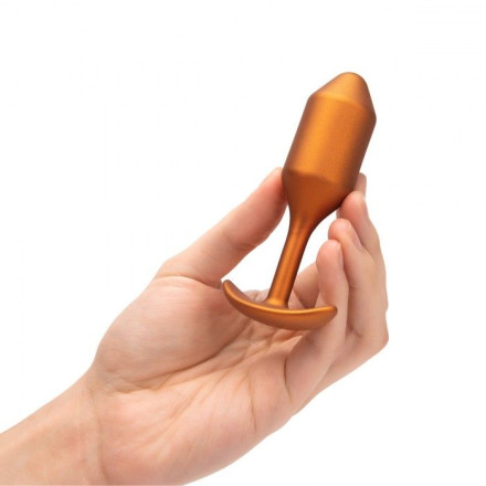 Пробка для ношения цветы бронзы B-vibe Snug Plug 2 - 11 см. 