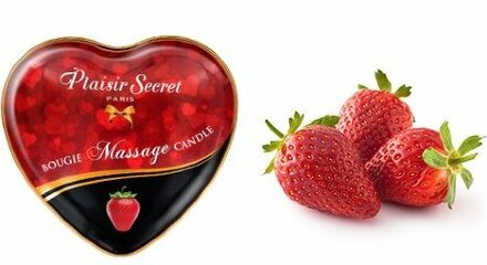 Массажная свеча с ароматом клубники Bougie Massage Candle - 35 мл. 