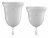 Набор из 2 прозрачных менструальных чаш Intimate Care Menstrual Cups 