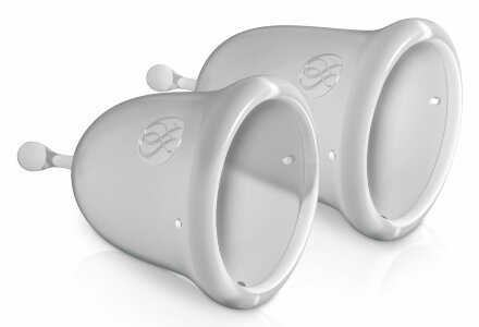 Набор из 2 прозрачных менструальных чаш Intimate Care Menstrual Cups 