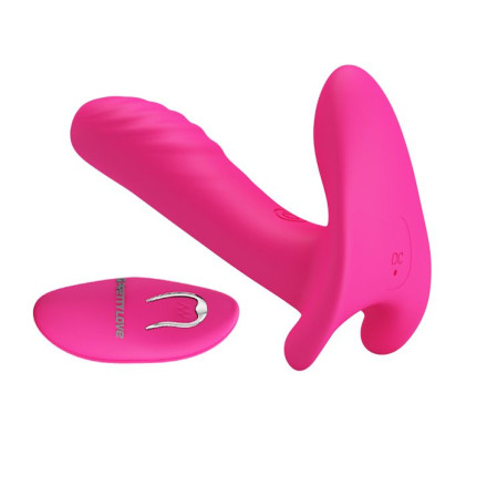 Розовый мультифункциональный вибратор Remote Control Massager 