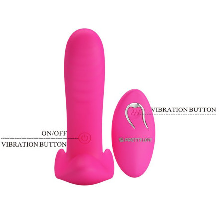 Розовый мультифункциональный вибратор Remote Control Massager 