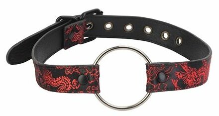 Металлический кляп O-RING MOUTH GAG на регулируемом ремешке 