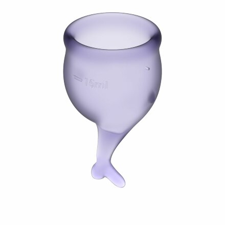 Набор фиолетовых менструальных чаш Feel secure Menstrual Cup 