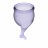 Набор фиолетовых менструальных чаш Feel secure Menstrual Cup 