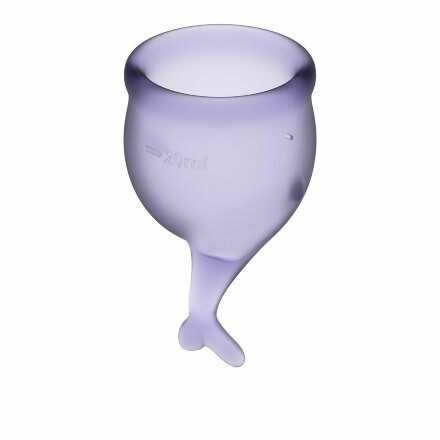 Набор фиолетовых менструальных чаш Feel secure Menstrual Cup 