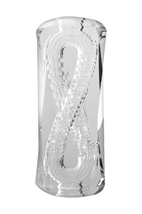 Прозрачный мастурбатор MensMax Xross Beads х Rock Open 