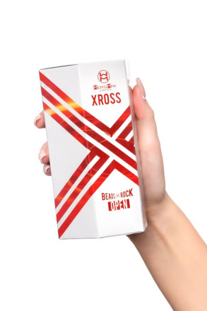 Прозрачный мастурбатор MensMax Xross Beads х Rock Open 