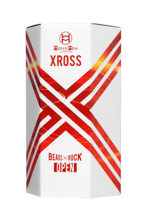 Прозрачный мастурбатор MensMax Xross Beads х Rock Open 