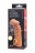 Телесная закрытая насадка с шершавой головкой Cock Sleeve Size M - 15,6 см. 