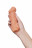 Телесная закрытая насадка с шершавой головкой Cock Sleeve Size M - 15,6 см. 