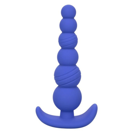 Синяя анальная пробка Cheeky X-6 Beads - 12,75 см. 