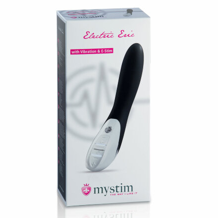 Черный вибратор с миостимуляцией Mystim Electric Eric - 27 см. 